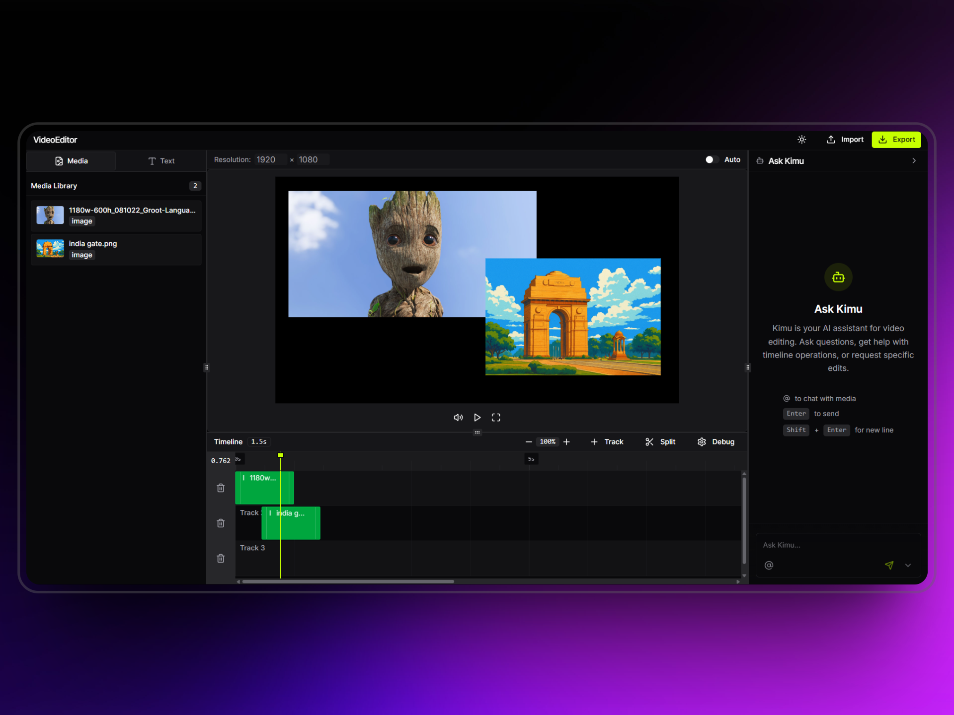 React Video Editor Screenshot