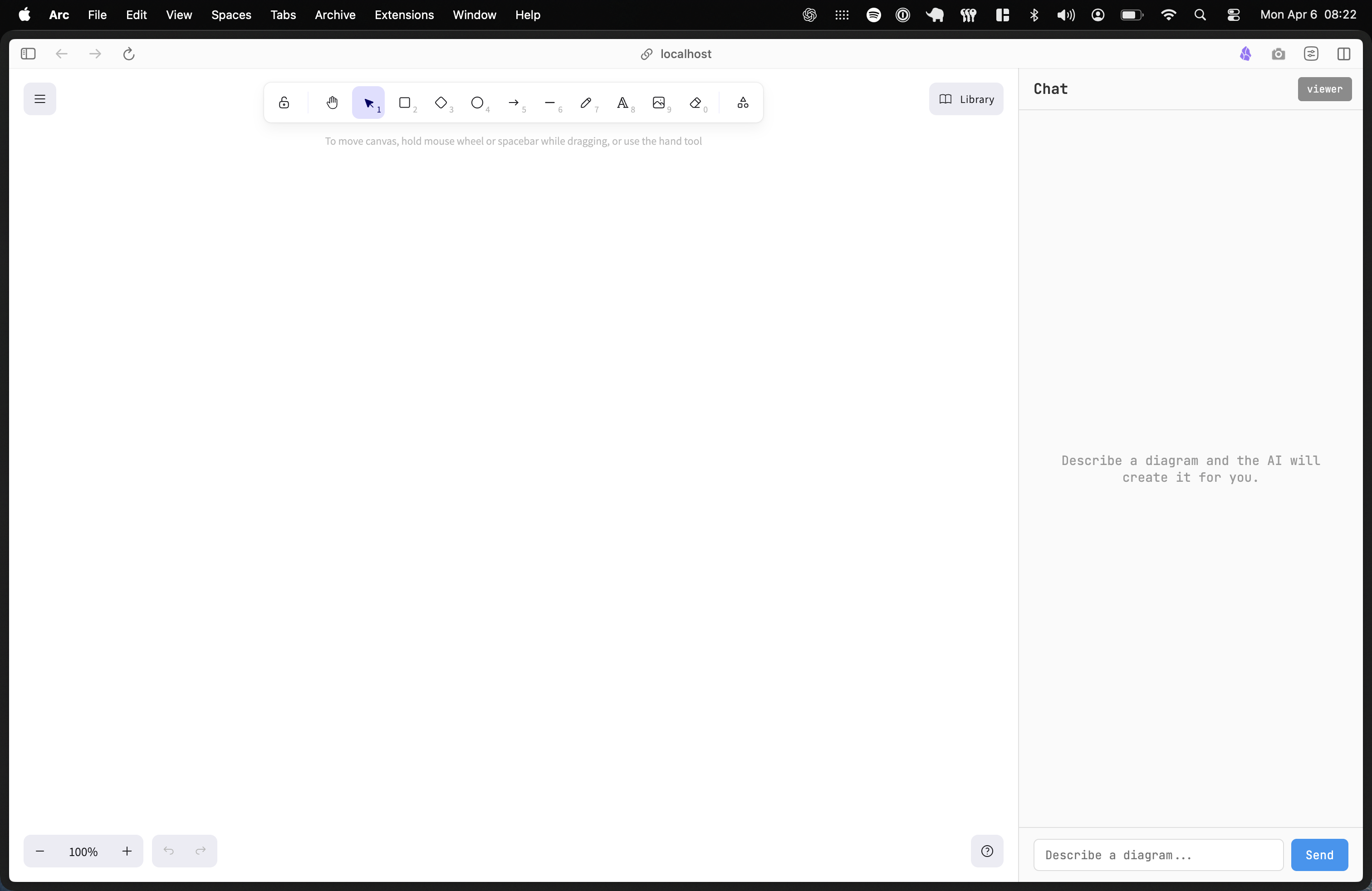 The diagram design tool